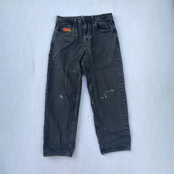 Vintage FLAWED Empyre Black Baggy Oversized Skater Jeans Size 30 y2k 90s - Picture 1 of 8